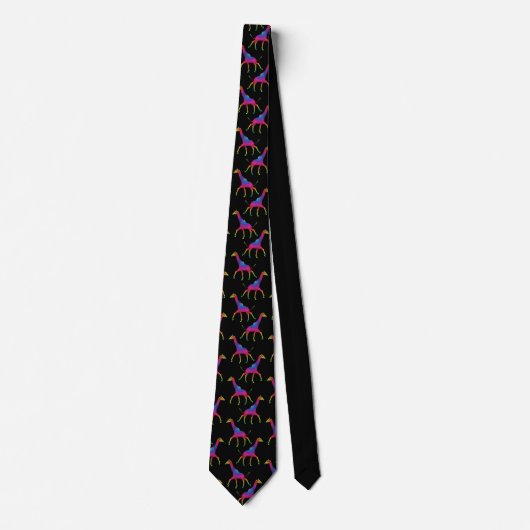Rainbow Colored Giraffe Krawatte (Vorderseite)