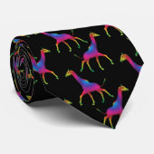 Rainbow Colored Giraffe Krawatte (Gerollt)