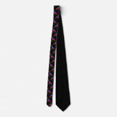 Rainbow Colored Giraffe Krawatte (Rückseite)