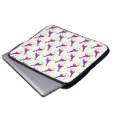 Rainbow Colored Giraffe Laptopschutzhülle (Vorne Knopf)