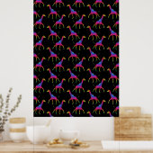 Rainbow Colored Giraffe Poster (Küche)