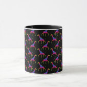 Rainbow Colored Giraffe Tasse (Zentrum)
