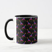 Rainbow Colored Giraffe Tasse (Links)