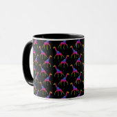 Rainbow Colored Giraffe Tasse (Vorderseite Links)