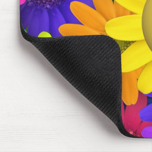 Rainbow Colored Happy Mousepad (Ecke)