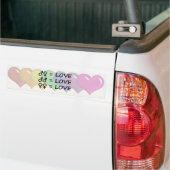 Rainbow Colored Hearts Autoaufkleber (Auf Lkw)