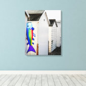 Rainbow Colored Kite Leinwanddruck (Insitu (Holzboden))