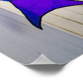 Rainbow Colored Kite Poster (Ecke)