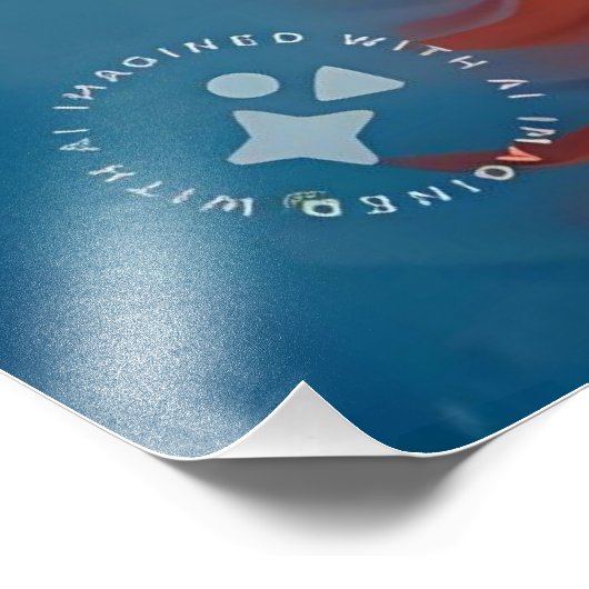 Rainbow Colored Kitten Potrait Fotodruck (Ecke)