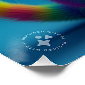 Rainbow Colored Kitten Wearing Glasses-47568 Poster (Ecke)