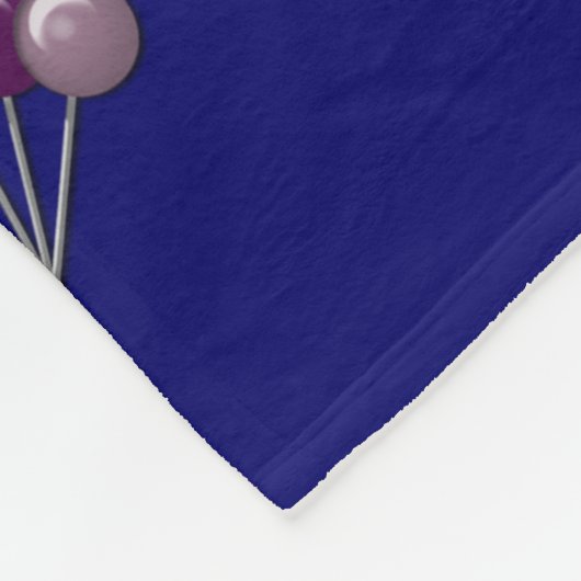 Rainbow Colored Lollipops Customizable Fleecedecke (Ecke)