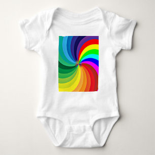 Rainbow Colored Mandala-46556 Baby Strampler