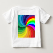 Rainbow Colored Mandala-46556 Baby T-shirt (Rückseite)