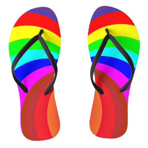 Rainbow Colored Mandala-46556 Badesandalen