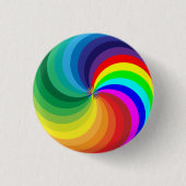 Rainbow Colored Mandala-46556 Button (Vorderseite)