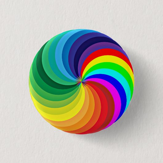 Rainbow Colored Mandala-46556 Button (Vorderseite)