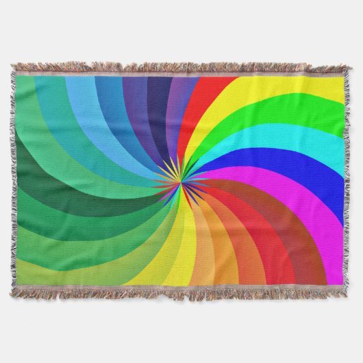 Rainbow Colored Mandala-46556 Decke (Vorderseite)
