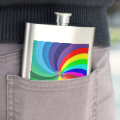 Rainbow Colored Mandala-46556 Flachmann (Beispiel)