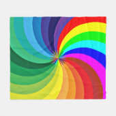 Rainbow Colored Mandala-46556 Fleecedecke (Vorderseite (Horizontal))