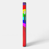 Rainbow Colored Mandala-46556 iPhone Hülle (Linke Seite)