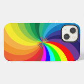 Rainbow Colored Mandala-46556 iPhone Hülle (Rückseite (Horizontal))