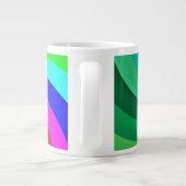 Rainbow Colored Mandala-46556 Jumbo-Tasse (Rückseite)