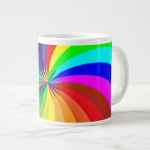 Rainbow Colored Mandala-46556 Jumbo-Tasse (Vorderseite Rechts)