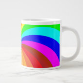 Rainbow Colored Mandala-46556 Jumbo-Tasse (Rechts)