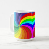 Rainbow Colored Mandala-46556 Kaffeetasse (Vorderseite Links)