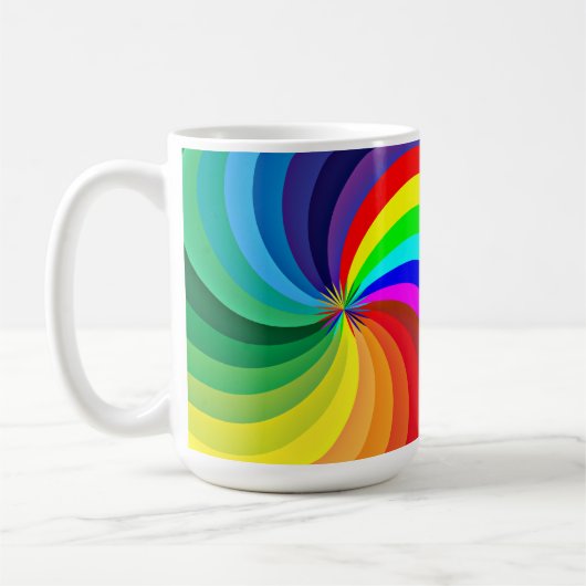Rainbow Colored Mandala-46556 Kaffeetasse (Links)