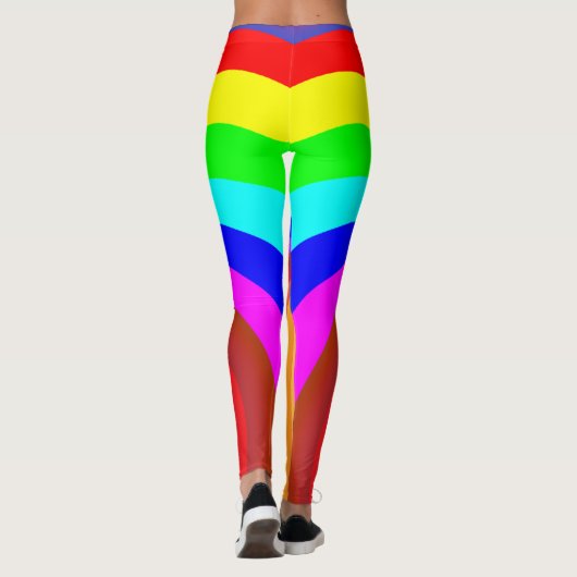Rainbow Colored Mandala-46556 Leggings (Rückseite)