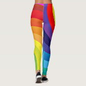 Rainbow Colored Mandala-46556 Leggings (Rückseite)