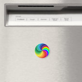 Rainbow Colored Mandala-46556 Magnet (In Situ (Geschirrspüler))