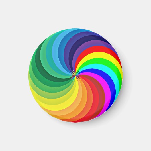 Rainbow Colored Mandala-46556 Magnet (Vorne)