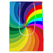 Rainbow Colored Mandala-46556 Mittlere Geschenktüte (Rückseite)