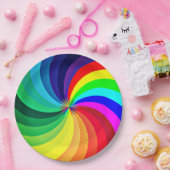 Rainbow Colored Mandala-46556 Pappteller (Party)