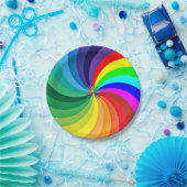 Rainbow Colored Mandala-46556 Pappteller (Party)