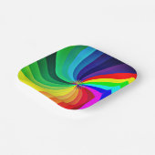 Rainbow Colored Mandala-46556 Pappteller (Gewinkelt)