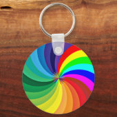Rainbow Colored Mandala-46556 Schlüsselanhänger (Vorderseite)
