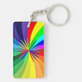 Rainbow Colored Mandala-46556 Schlüsselanhänger (Rückseite)