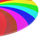 Rainbow Colored Mandala-46556 Schneidebrett (Ecke)