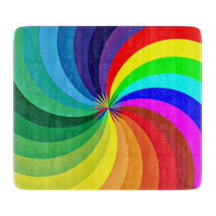 Rainbow Colored Mandala-46556 Schneidebrett