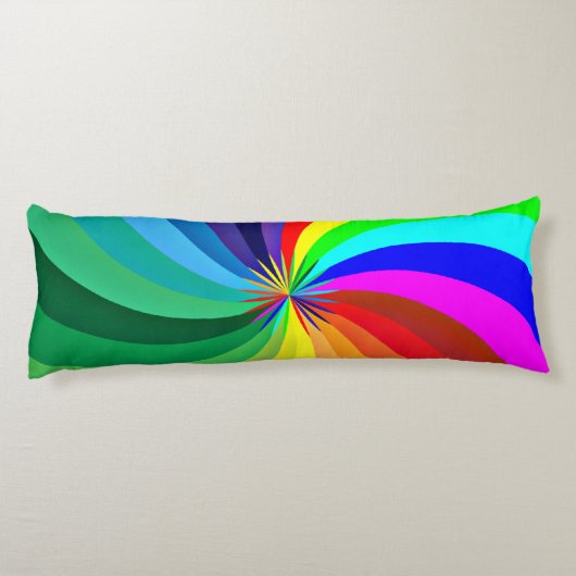 Rainbow Colored Mandala-46556 Seitenschläferkissen (Rückseite)