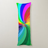 Rainbow Colored Mandala-46556 Seitenschläferkissen (Rückseite (Vertikal))