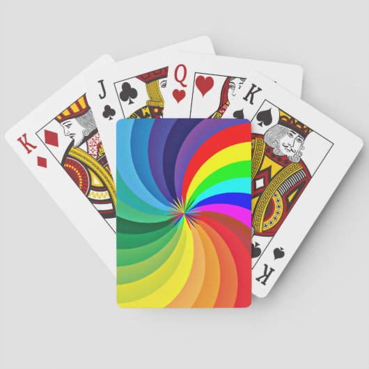 Rainbow Colored Mandala-46556 Spielkarten (Rückseite)