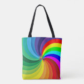 Rainbow Colored Mandala-46556 Tasche (Rückseite)