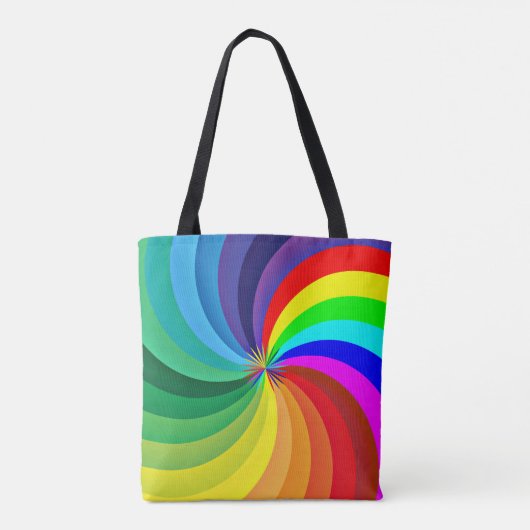 Rainbow Colored Mandala-46556 Tasche (Rückseite)