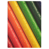 Rainbow Colored Pencils Klemmbrett (Rückseite)