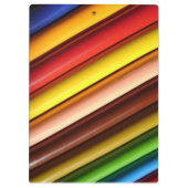 Rainbow Colored Pencils Klemmbrett (Rückseite)