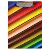 Rainbow Colored Pencils Klemmbrett (Vorderseite)
